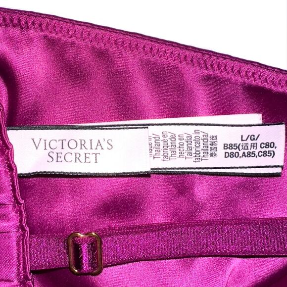 Victoria's Secret Pink and Purple Satin Bras - Picture 3 of 12